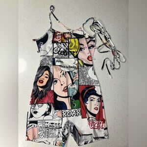 SHEIN Pop Art Graphic Jumpsuit - Multicolor